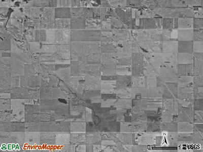 Walters township, North Dakota satellite photo by USGS