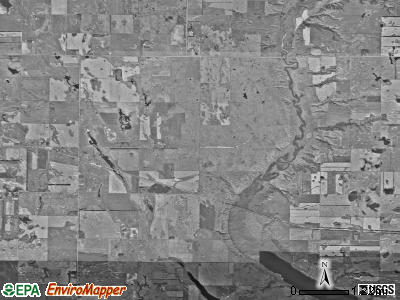 Broadview township, North Dakota satellite photo by USGS