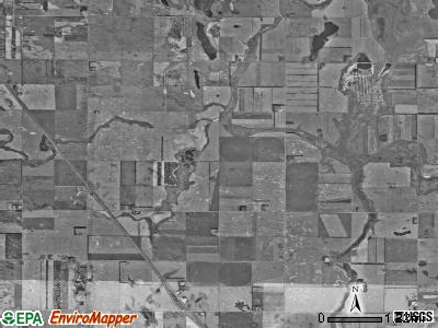Colgate township, North Dakota satellite photo by USGS