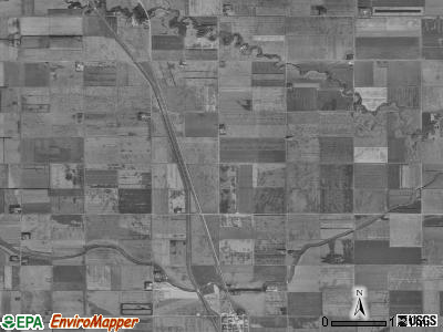 Kelso township, North Dakota satellite photo by USGS