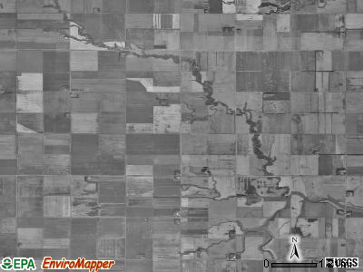 Bohnsack township, North Dakota satellite photo by USGS