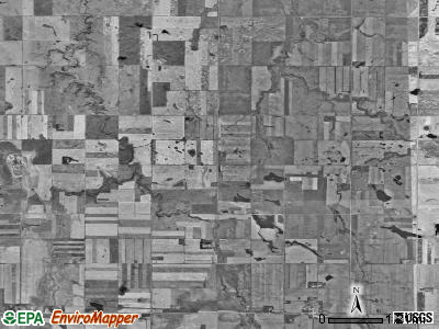 Estherville township, North Dakota satellite photo by USGS