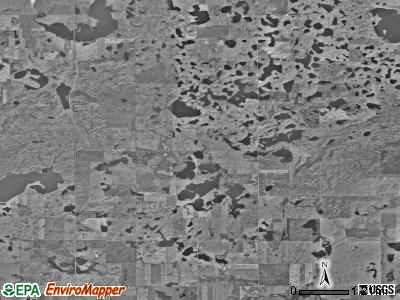 Frettim township, North Dakota satellite photo by USGS