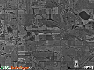 Dazey township, North Dakota satellite photo by USGS