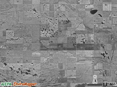 Pipestem Valley township, North Dakota satellite photo by USGS
