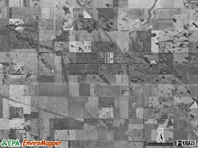 Rochester township, North Dakota satellite photo by USGS