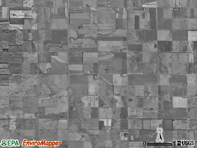 Dows township, North Dakota satellite photo by USGS
