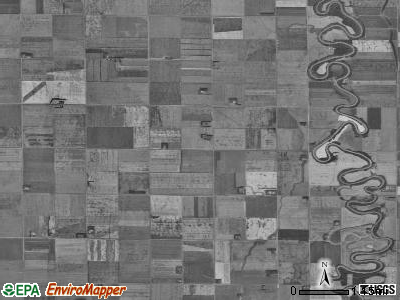 Noble township, North Dakota satellite photo by USGS