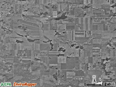 Clear Lake township, North Dakota satellite photo by USGS