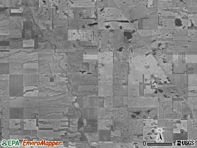 Plainview township, North Dakota satellite photo by USGS