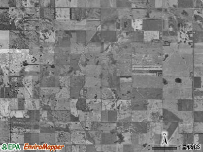Lake township, North Dakota satellite photo by USGS