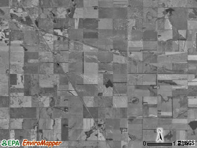 Rich township, North Dakota satellite photo by USGS