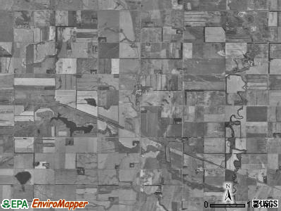 Erie township, North Dakota satellite photo by USGS