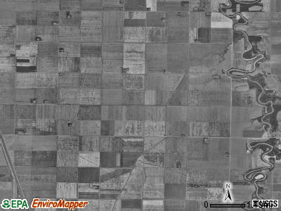 Wiser township, North Dakota satellite photo by USGS