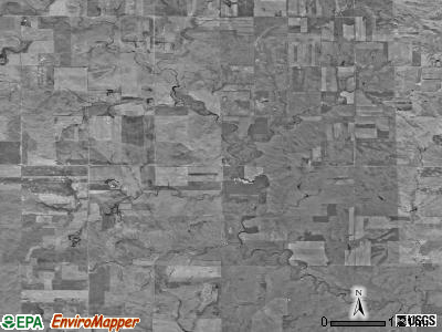 Cromwell township, North Dakota satellite photo by USGS