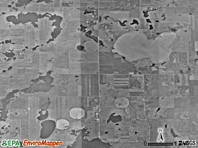 Buckeye township, North Dakota satellite photo by USGS