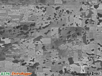 Valley Spring township, North Dakota satellite photo by USGS