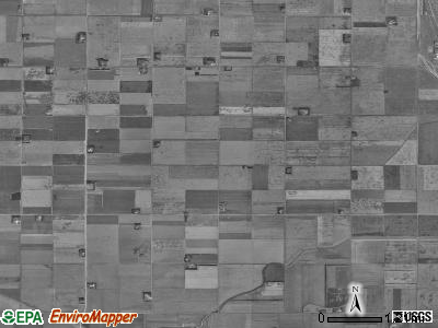 Berlin township, North Dakota satellite photo by USGS