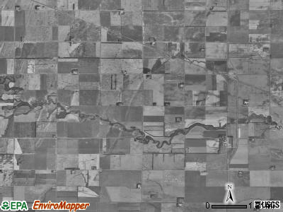 Amenia township, North Dakota satellite photo by USGS