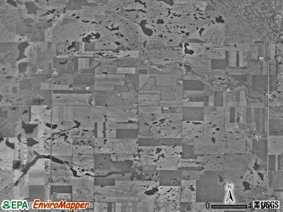 Allen township, North Dakota satellite photo by USGS