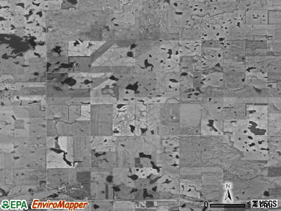 Windsor township, North Dakota satellite photo by USGS