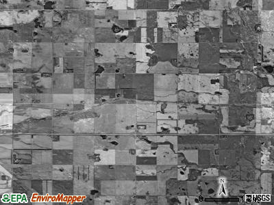 Alta township, North Dakota satellite photo by USGS
