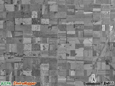 Buffalo township, North Dakota satellite photo by USGS