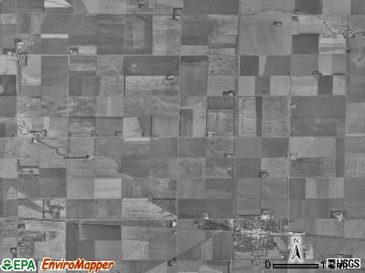 Casselton township, North Dakota satellite photo by USGS