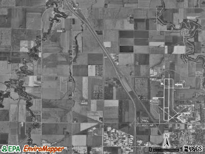 Reed township, North Dakota satellite photo by USGS
