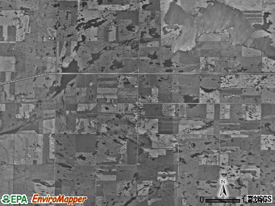Driscoll township, North Dakota satellite photo by USGS