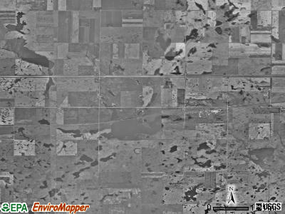 Pleasant Hill township, North Dakota satellite photo by USGS