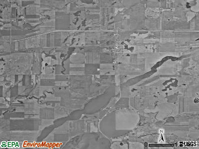 Sibley township, North Dakota satellite photo by USGS