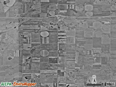 Tappen township, North Dakota satellite photo by USGS