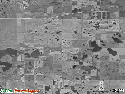 Chicago township, North Dakota satellite photo by USGS