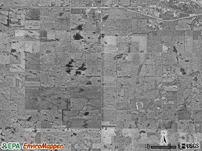 Woodbury township, North Dakota satellite photo by USGS