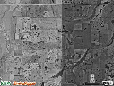 Winfield township, North Dakota satellite photo by USGS