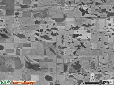 Stirton township, North Dakota satellite photo by USGS