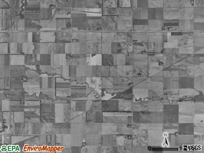 Gill township, North Dakota satellite photo by USGS