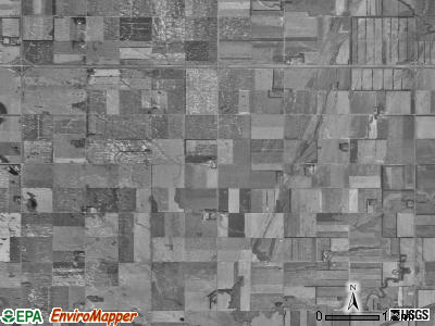 Howes township, North Dakota satellite photo by USGS
