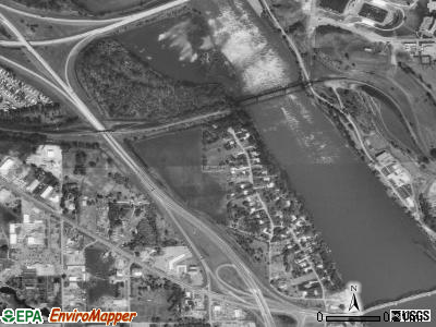 Captain's Landing township, North Dakota satellite photo by USGS