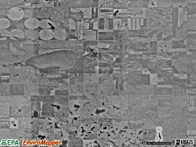Valley township, North Dakota satellite photo by USGS