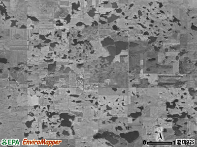 Bloomenfield township, North Dakota satellite photo by USGS