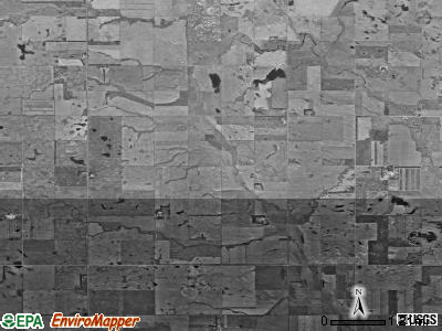 Lenton township, North Dakota satellite photo by USGS