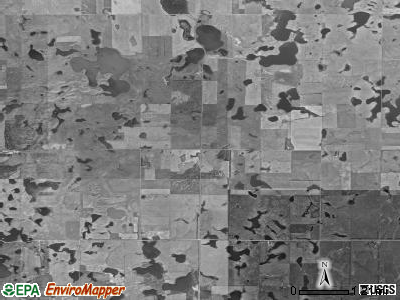 Sinclair township, North Dakota satellite photo by USGS