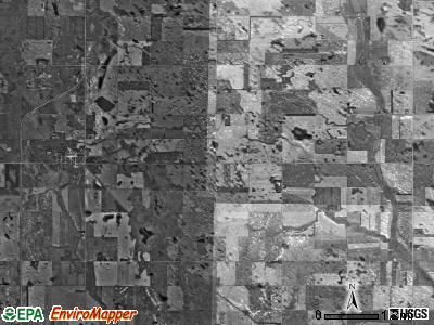 Binghampton township, North Dakota satellite photo by USGS