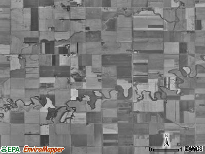 Maple River township, North Dakota satellite photo by USGS