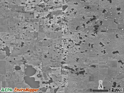Streeter township, North Dakota satellite photo by USGS