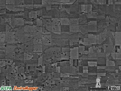 Sharlow township, North Dakota satellite photo by USGS