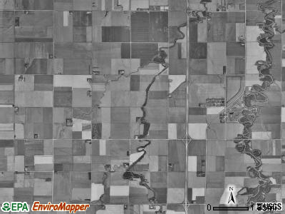Pleasant township, North Dakota satellite photo by USGS