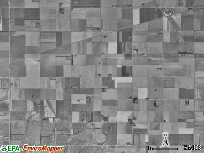Davenport township, North Dakota satellite photo by USGS